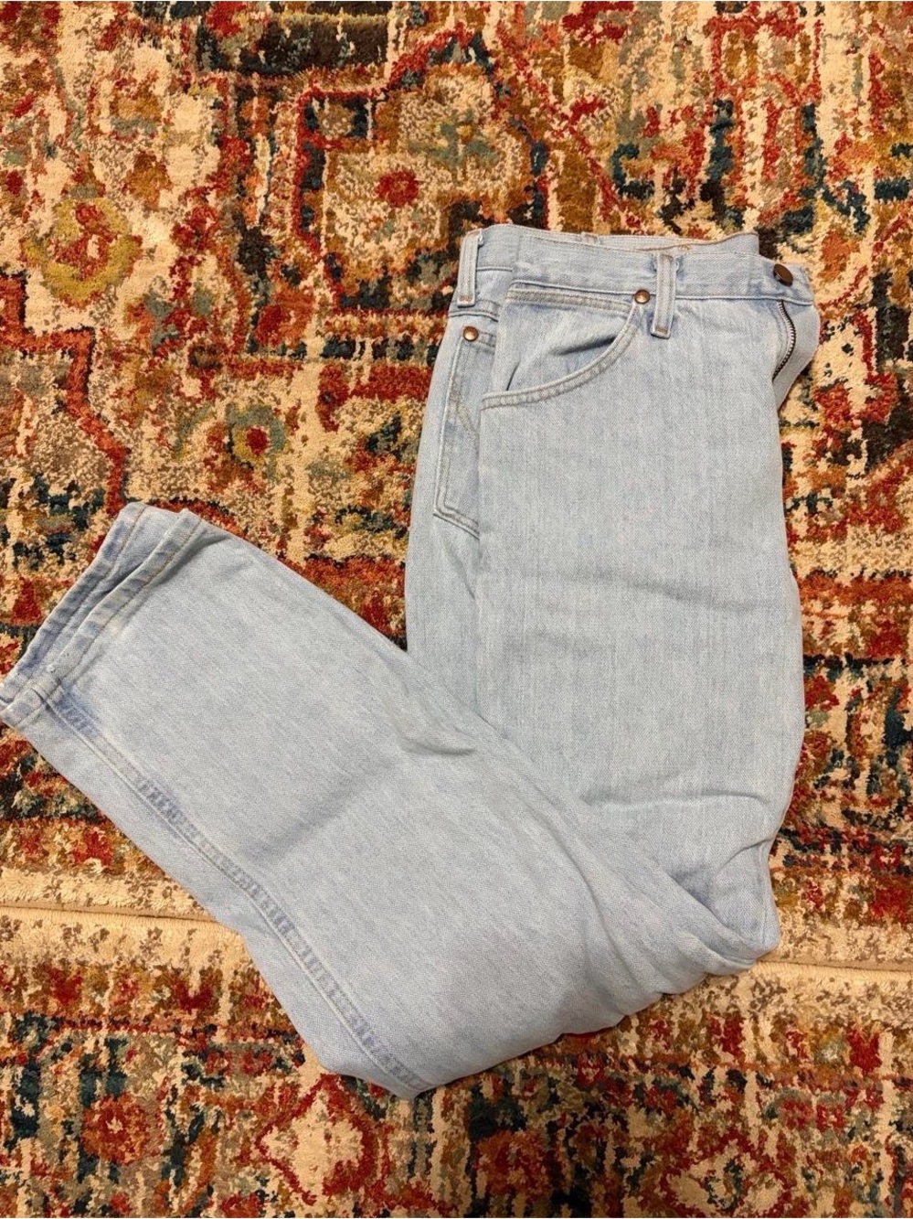 Wrangler Light Blue Straight-Leg Men's Jeans